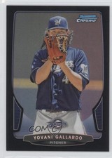 2013 Bowman Chrome Black Refractor 9/15 Yovani Gallardo #151 2x6