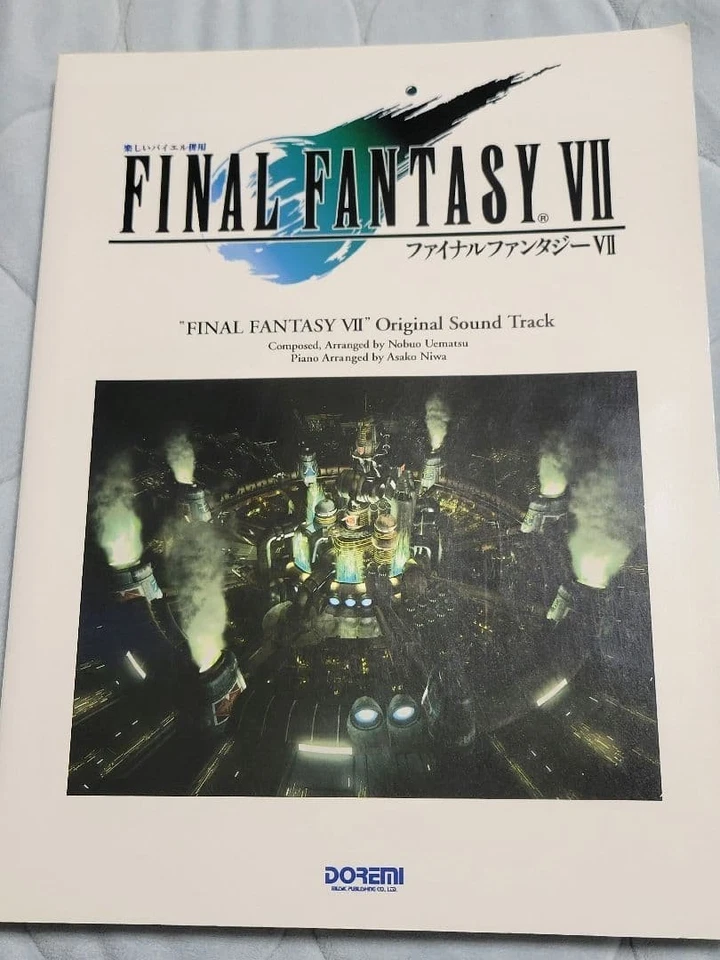 Final Fantasy VII Original Piano Sheet Music Book Square Enix Used Japan Edition - Image 3 of 4