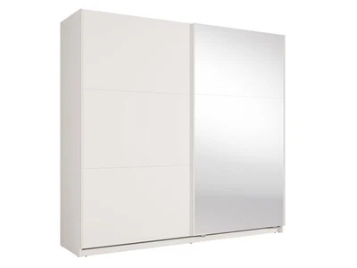 Armoire Penderie Coulissante Luxora Feldmann-Wohnen 221x60x207cm 2 Portes Miroir - Photo 1/4