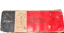 VINTAGE J.C. Higgins NO. 2140 RIFLE GUN CLEANING KIT 12-16 GAUGE RED METAL CASE