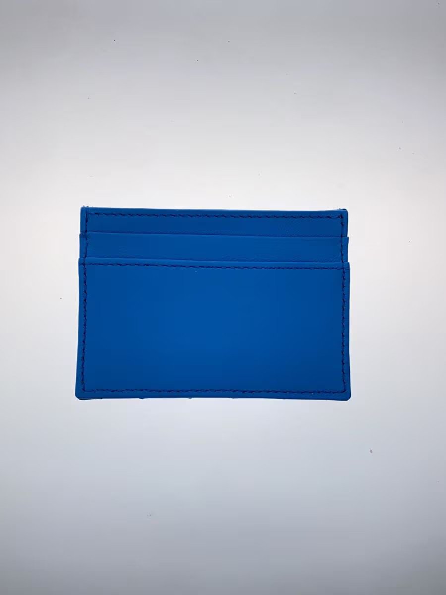 VERSACE Medusa Card Case Leather BLU Plain Women's thumbnail 2