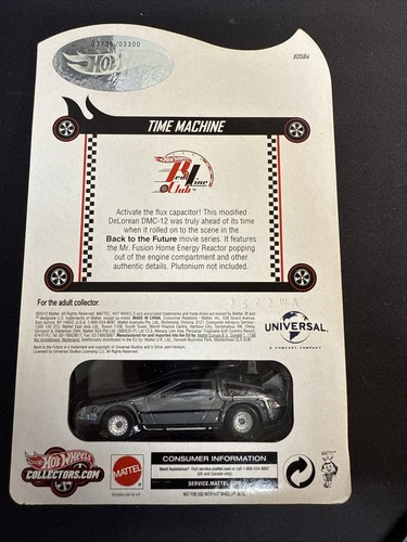 2012 Hot Wheel Back To The Future DeLorean Time Machine 3136/3300🔥 RARE 🥵 - Picture 4 of 5