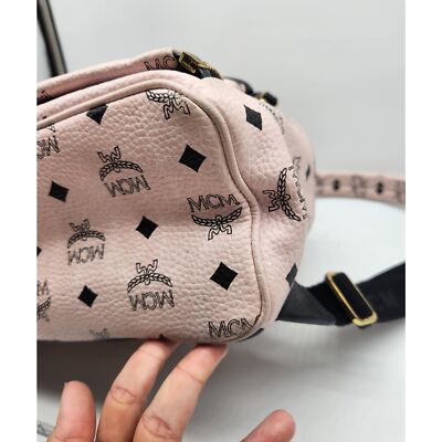 MCM Studded Dual Stark Backpack - Chalk Pink 410MCMXAJH | eBay display picture 2