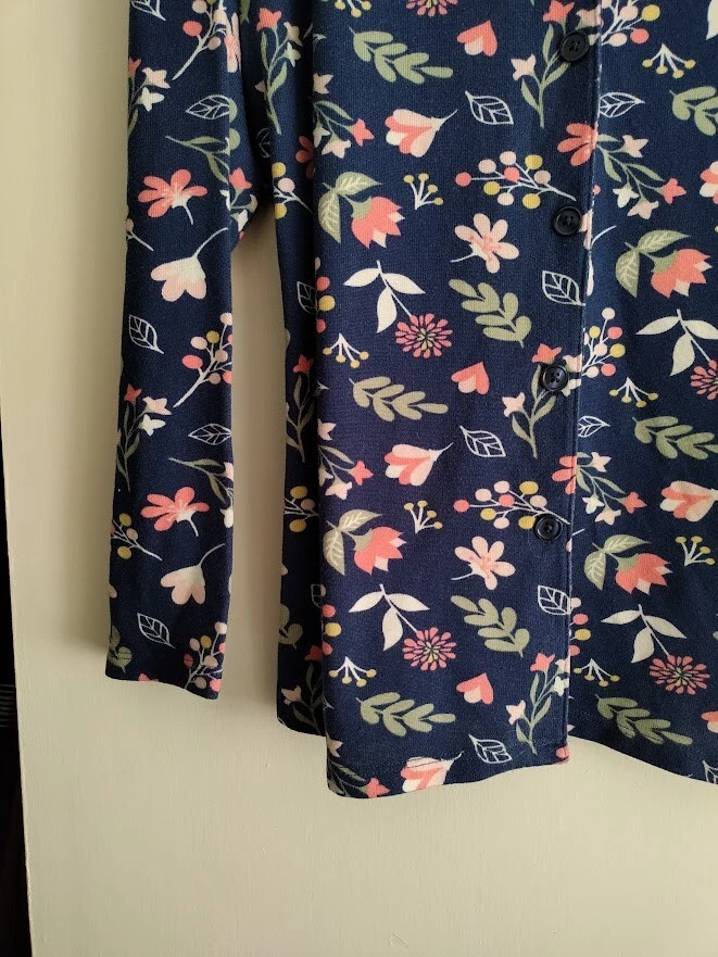 Pijama Ellen Tracy Company PJ Top Para Mujer XL Manga Larga Suave Estilo Arte Popular Foto 4 de 4