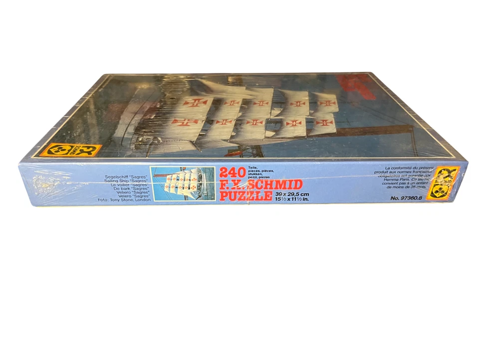 Segelschiff Sagres Puzzle 240 Teile FX Schmid Schiff Meer Retro Originalverpackt - Bild 3 von 4