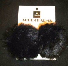 Natasha Accessories LTD Black Puff Ball Shoe Charms