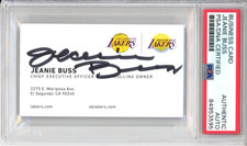 JEANIE BUSS LA LOS ANGELES LAKERS CEO OWNER SIGNED BUSINESS CARD PSA DNA COA