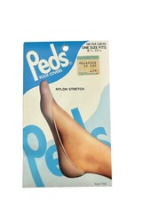 Vintage NOS Peds Nylon FOOT Covers 1 pair suntan 8 1/2-11 1/2