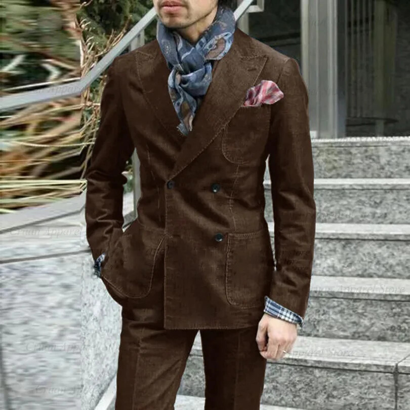 Corduroy Suit New CHAPS Elbow Patch Corduroy Jacket Men 44L Blazer