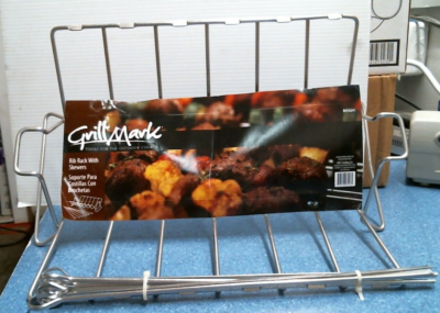 Grill Mark Rib Rack With Skewers (8454241) FS
