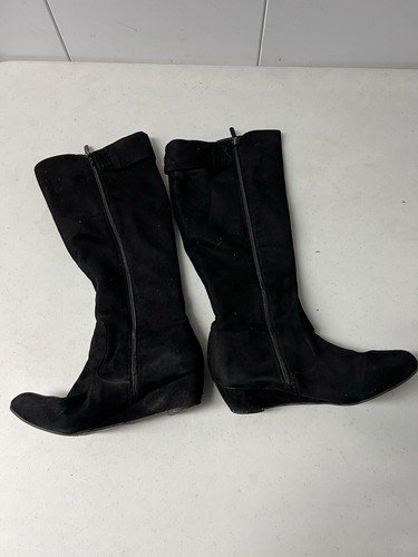 Impo Black High Boots Stretch Women’s Size 6M US Zippered Close Buckle - Picture 2 of 7