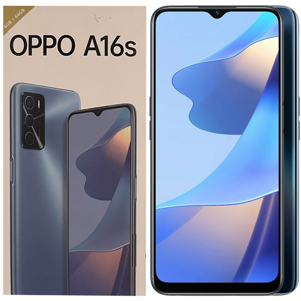 スマートフォン本体 Oppo A16 OPPO A16 4G/LTE Gold 64GB + 4GB Dual-SIM Factory Unlocked GSM NEW