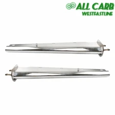 Chrome 30" Length Straight Spring Loaded Mud Flap Hanger 2.5" Bolt Spacing