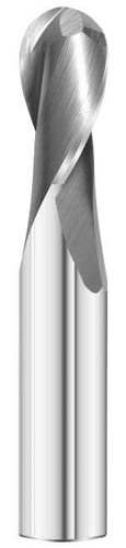 Best Carbide 2mm 2 Flute Ball Nose End Mill – 3mm Shank