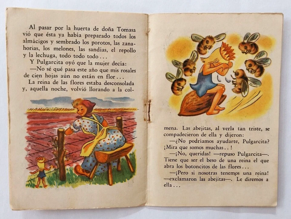Lot of 4 Vintage 1950s Argentina Mini Children's Books in Spanish Fairy Tales - Image 4 of 4