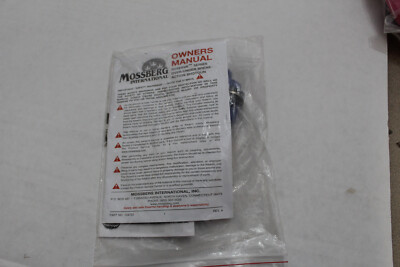 Mossberg International Reserve O/U  Shotgun Owners manual + Keyed Trigger Lock