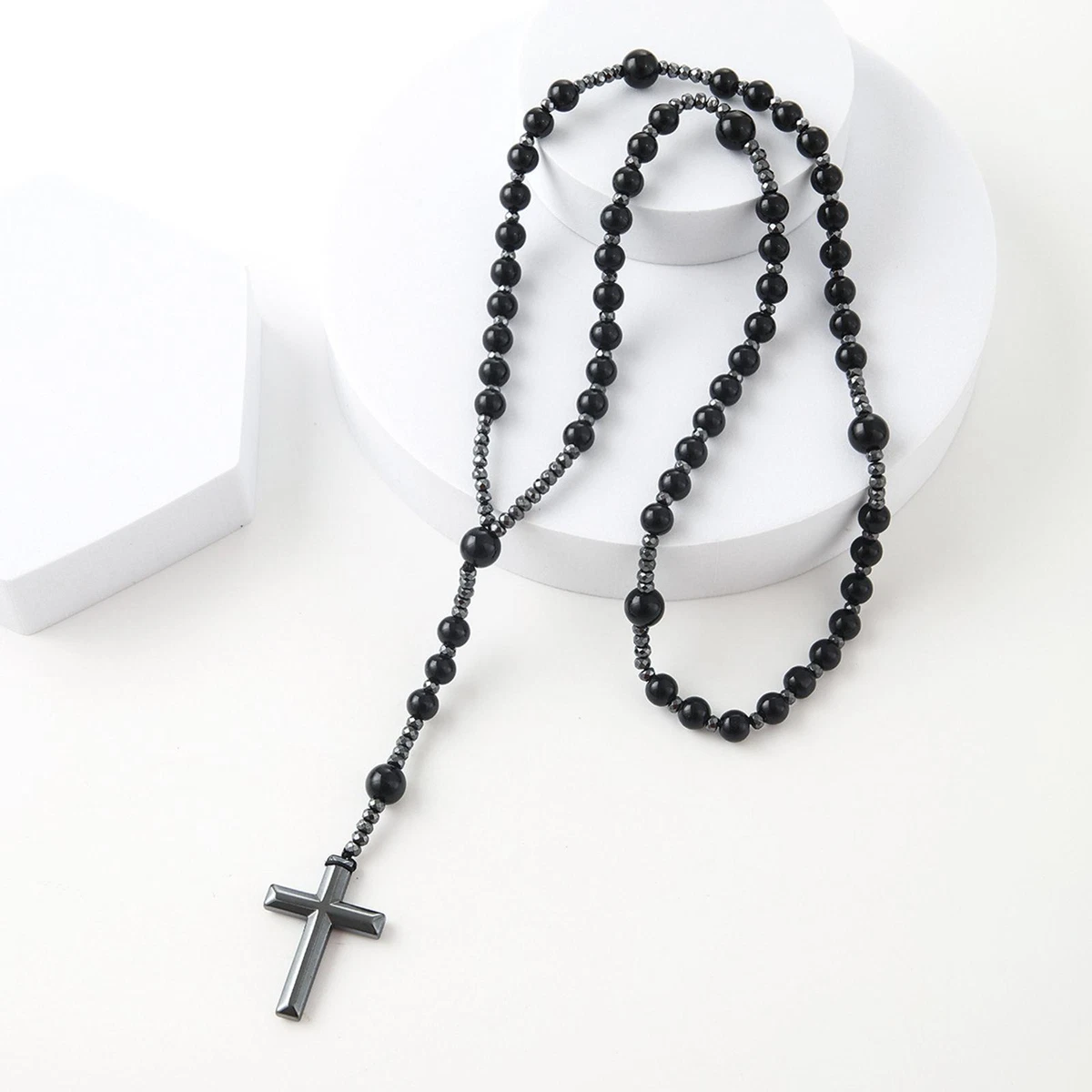 Religious bead necklace deals
