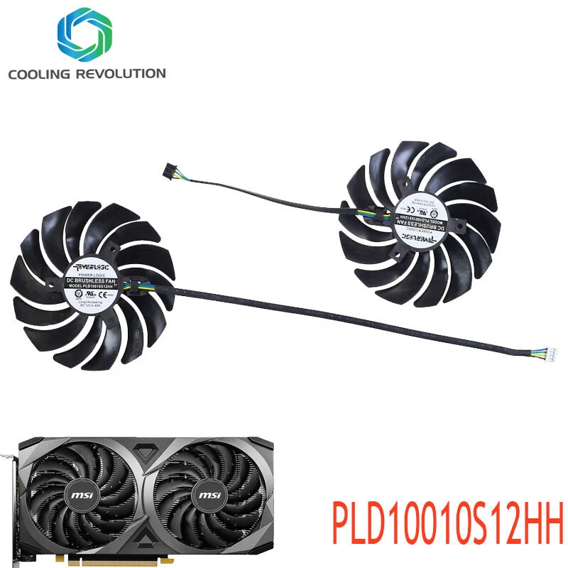 PLD10010S12HH Video card fan for MSI Gaming RTX 3050 3060 3060 Ti 3070 Ventus 2X - Image 2 of 2