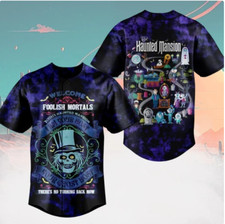 Haunted Mansion 3D Baseball Jersey Shirt HALLOWEEN GIFT CHRISTMAS GIFT US SIZE