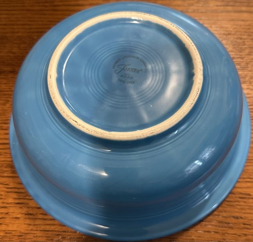 Fiesta Homer Laughlin Peacock Vegetable Bowl 8 1/4 “ Wide 3” Hgt. - Picture 20 of 23