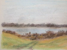 Franz Ehmke *1928 -2018 GDR Painter Lakeside Fields Path Meadow Spring Stamp