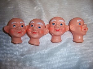 old doll heads