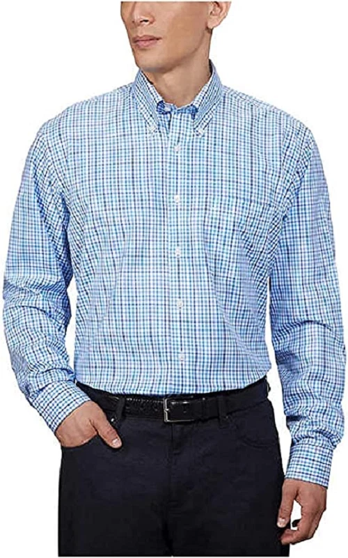 kirkland signature men's traditional fit dress shirt Kirkland Signature Men's traditional fit non-iron Dress Shirt – 200 Brands main image 1