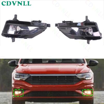 For VW Jetta MK7 2019 2020 Sedan Front Bumper Fog Light Driving Lamp Bulb Pair