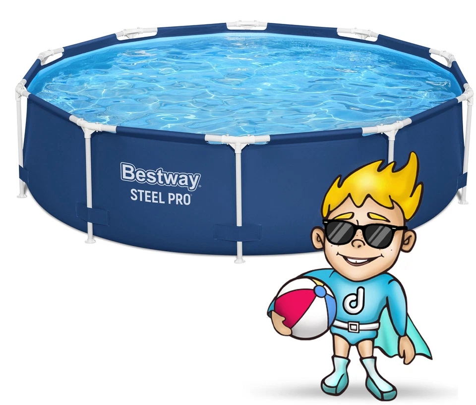 BESTWAY 3 in 1 Set Frame Pool Swimming Gartenpool Schwimmbecken 305 x 76cm 56677 - Bild 3 von 4