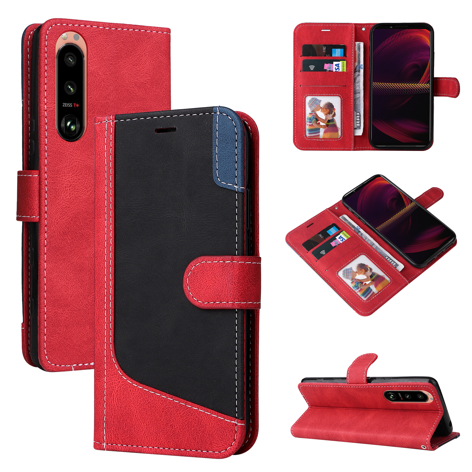 For Sony Xperia XZ5 20 1II 5III 10 IV 1V 5V 10V 1III Leather Wallet