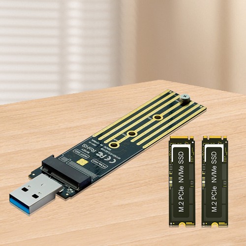 Adaptateur NVME vers USB 10Gbps USB 3.1 Gen 2 vers M.2 NVMe SSD Convertisseur Adaptateur - Photo 6/9