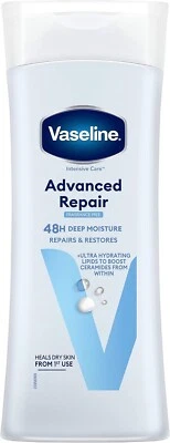 Vaseline Advanced Repair Body Lotion, Intensive Care 400ml To Heal Very Dry Skin