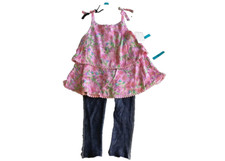 BCBG 2-piece Set Girl SHIRT PANTS LILAC,5T NWT