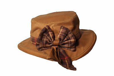 Walker & Hawkes Ladies Wax Riding Thelma Bow Knot Hat W  display picture 1