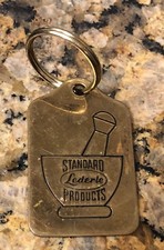 Lederle Standard Products Brass Keychain 4 Inch