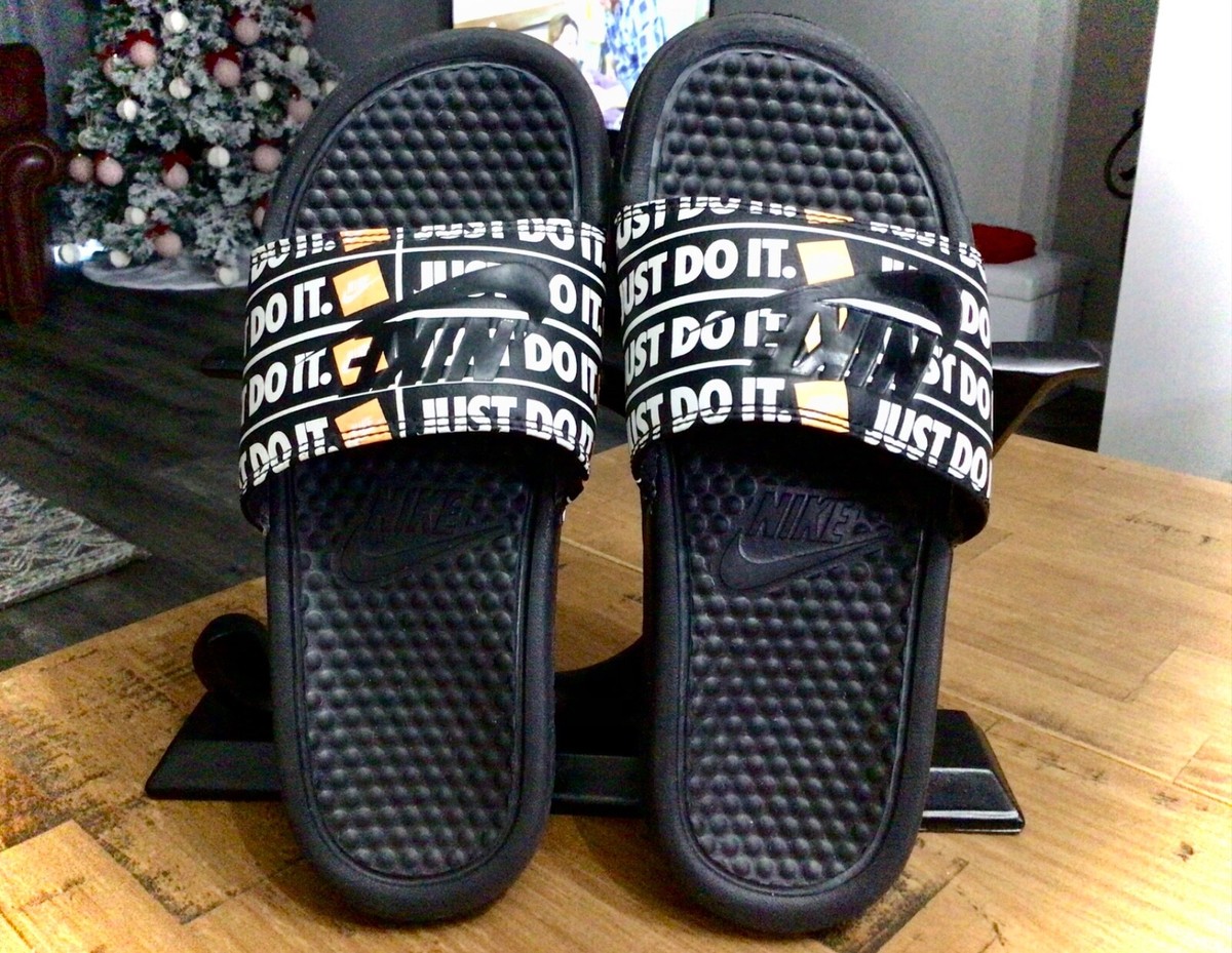 Nike Mens Benassi logo Print Slides sandals SZ11 Nike Mens Benassi logo Print Slides sandals | Mercari main image 3