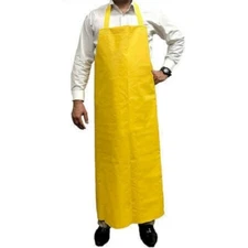 KLEEN CHEF BLKC-ES-PVC-AP1Y PVC Dishwasher General Use Polyester Apron,Yellow