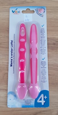 Vital Baby - L 010 - Mama´s erster Löffel - pink/lila - 2er Set - ca. 18 cm