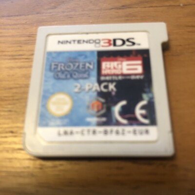 Disney Frozen Olaf's Quest & Big Hero 6 Battle in the Bay 3DS NUR Cartridge UK