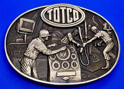 TOTCO Technical Oil Tool Corp Roughneck Drilling Solid Brass ADM Belt Buckle