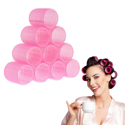 Magischer Lockenwickler Aus Silikon Ohne Hitze Für DIY Rolling Hair 48Mm Rosa
