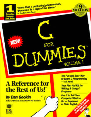 C for Dummies, Volume 1 - Paperback By Gookin, Dan - ACCEPTABLE