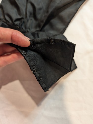 AUTHENTIC! Late 1800s Black Silk Taffeta Bodice VICTORIAN Antique Balloon Sleeve - Picture 5 of 13