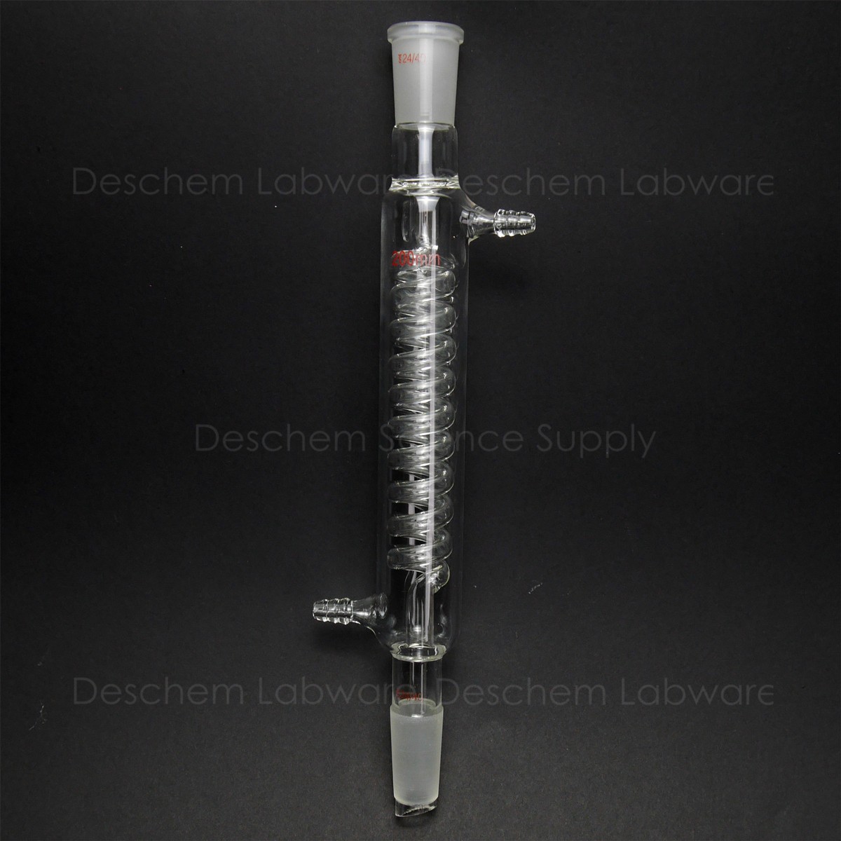 200mm Jacketed Lab Condenser 200mm With 24/40 Joints - Borosilicate ...