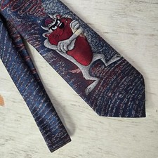 Vintage Balancine Taz Tie Looney Tunes 1992 58in 100% Made In USA Polyester 90s