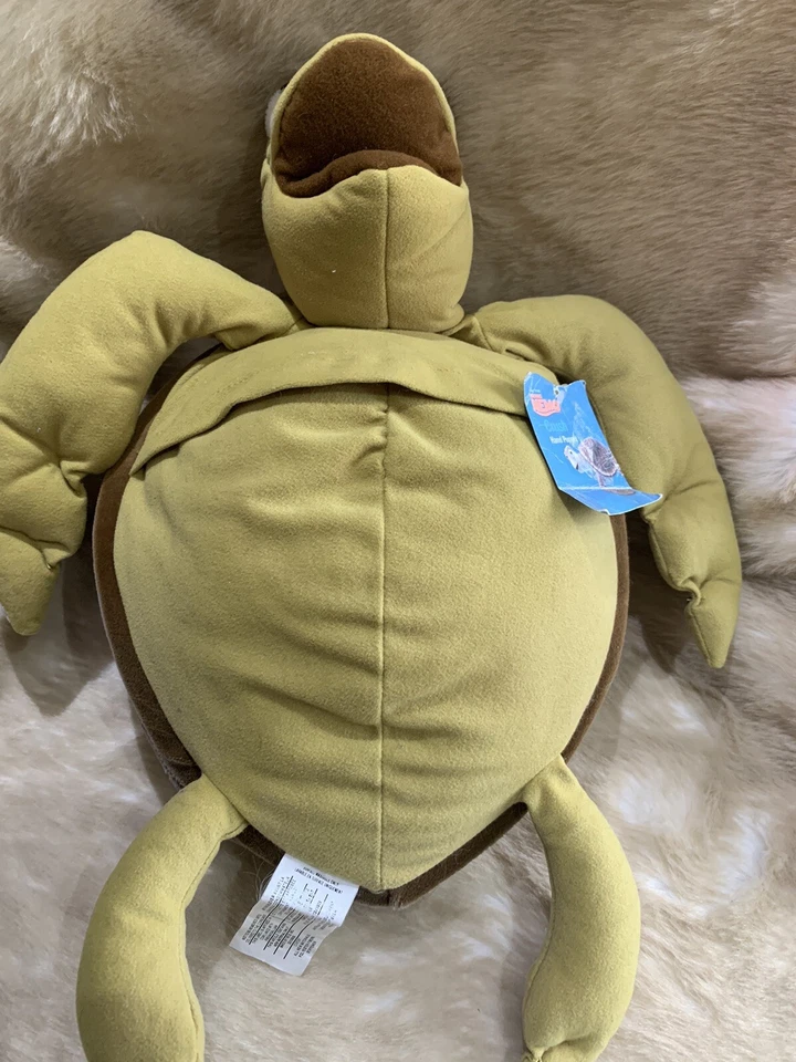 Disney Store Rare Finding Nemo 17”Crush Sea Turtle Plush Hand Puppet ~ Pls Read - Image 4 of 4