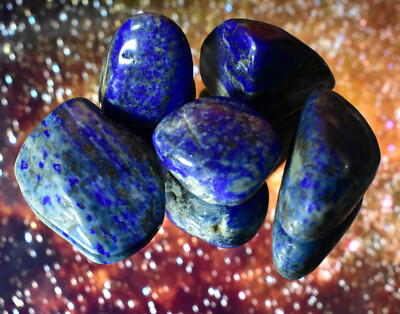 Reiki aufgeladen PREMIUM Lapislazuli Heilung Kristall Grabstein, ethische Quelle