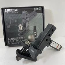 REESE Tactical Towpower 2" Ball Adjustable Mount w/ Clevis, Trailer Hitch