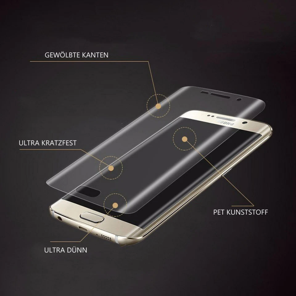 Panzerfolie für Samsung Galaxy S8 S9 S10 Plus+ S7 edge Note Display Schutz Folie - Bild 3 von 4