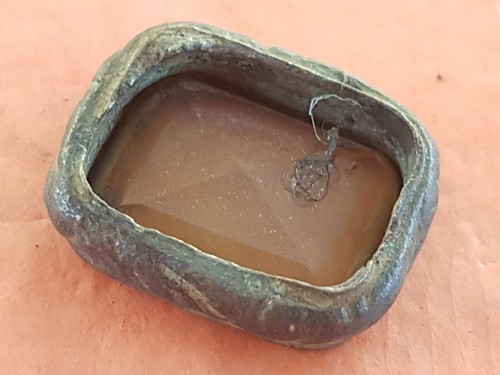 Lovely but damaged post Medieval fob intaglio part. Please read description L75j
